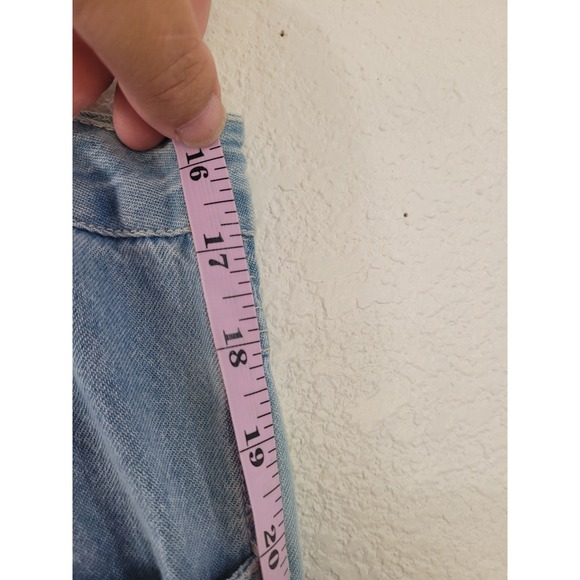 Ulla Johnson Patchwork Jeans Light Wash Denim Carpenter Size 8 Womens #5‎ - Picture 6 of 9